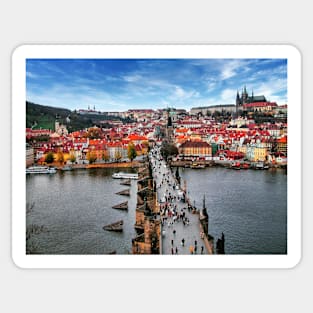 Prague - Charles Bridge Fine Art Photograph Sticker